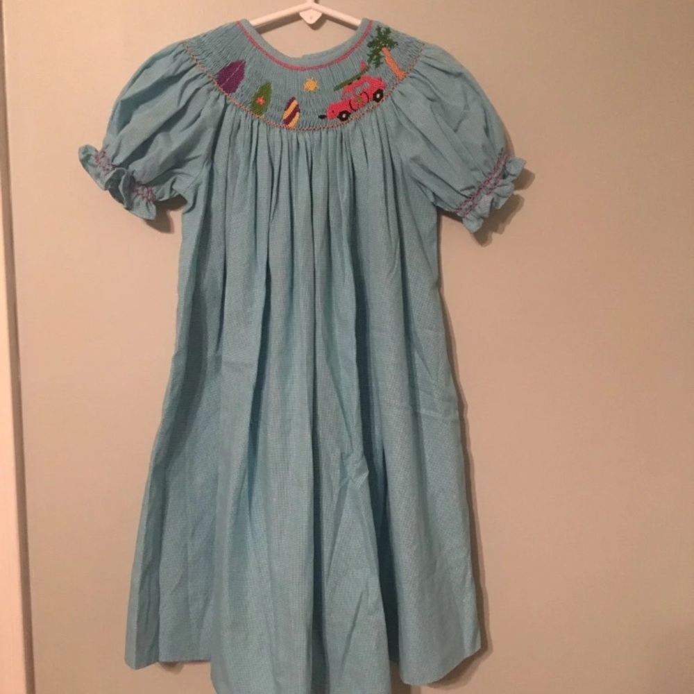 Smocked Toddler girl dress 4T